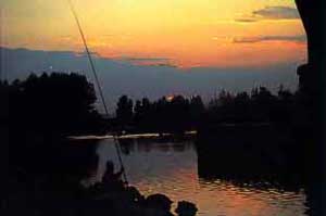 Foto: Pesca deportiva en el embalse